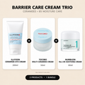 BARRIER CARE CREAM TRIO — ILLIYOON CERAMIDE ATO CREAM 200ml + TOCOBO MULTI CERAMIDE CREAM 50ml + NUMBUZIN No.1 B5 SOOTHING CREAM 80ml