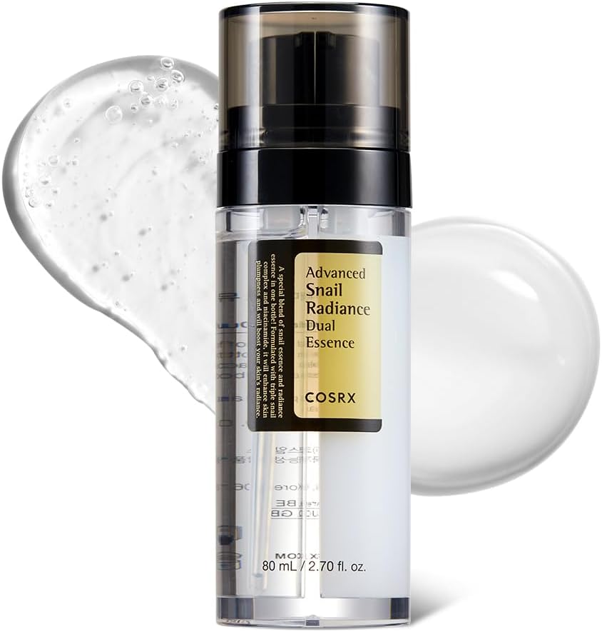 COSRX Advanced Snail Radiance Dual Essence 80ml – Snail Mucin Brightening Serum