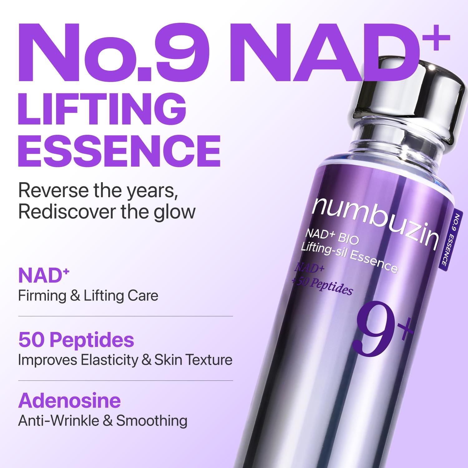 numbuzin No.9 NMN Bio Lifting-Sil Essence 50ml – Firming Lifting Essence