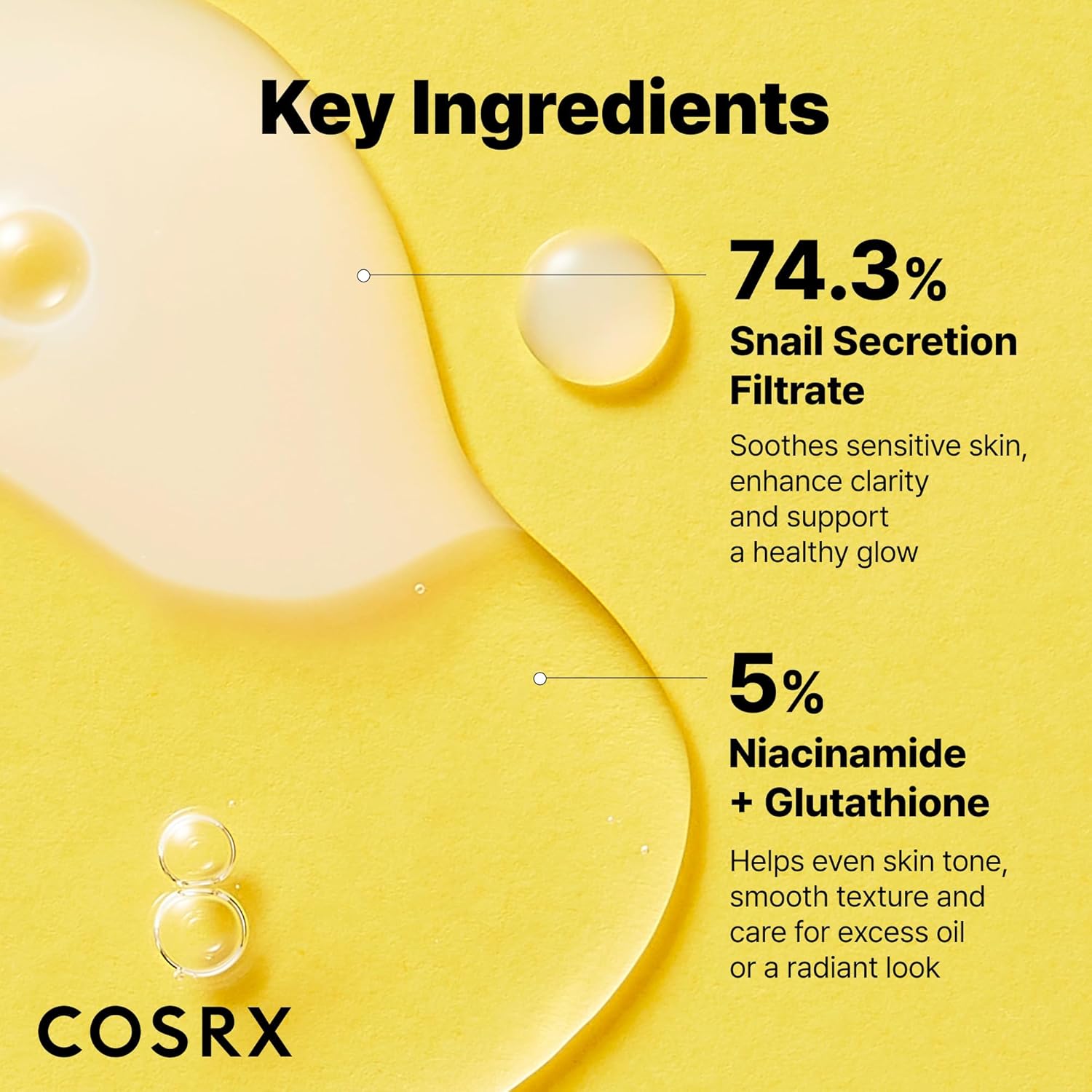 COSRX Advanced Snail Radiance Dual Essence 80ml – Snail Mucin Brightening Serum