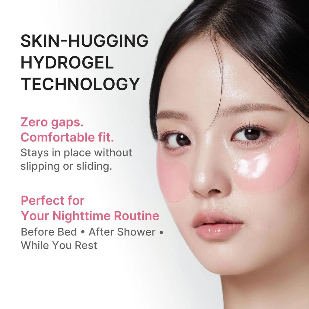 medicube PDRN Pink Caffeine Collagen Eye Patch 85g (60 Patches) | Firming & Brightening Hydrogel Eye Patches
