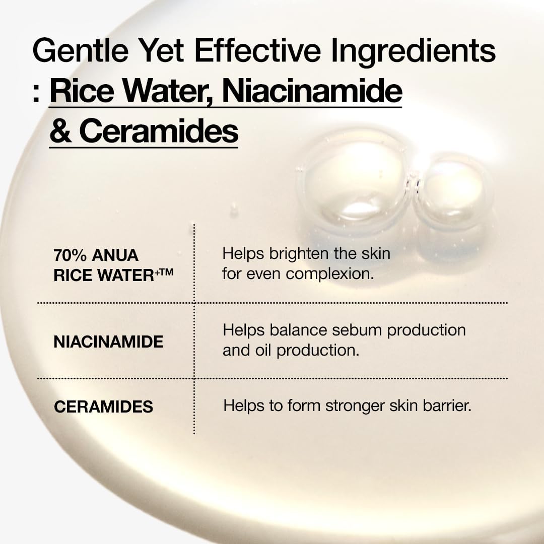 Anua Rice 70 Glow Milky Toner 250ml – Brightening Hydrating Toner