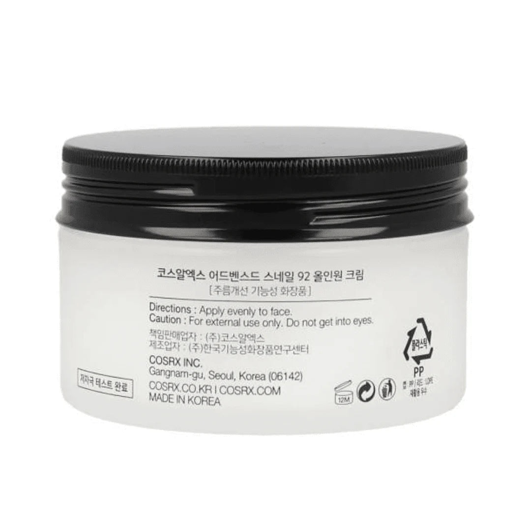 COSRX Advanced Snail 92 All In One Cream 100ml – Repair Hydrating Cream