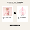APRILSKIN Pink Aloe Calm and Hydrate Duo with cleanser and mucin serum