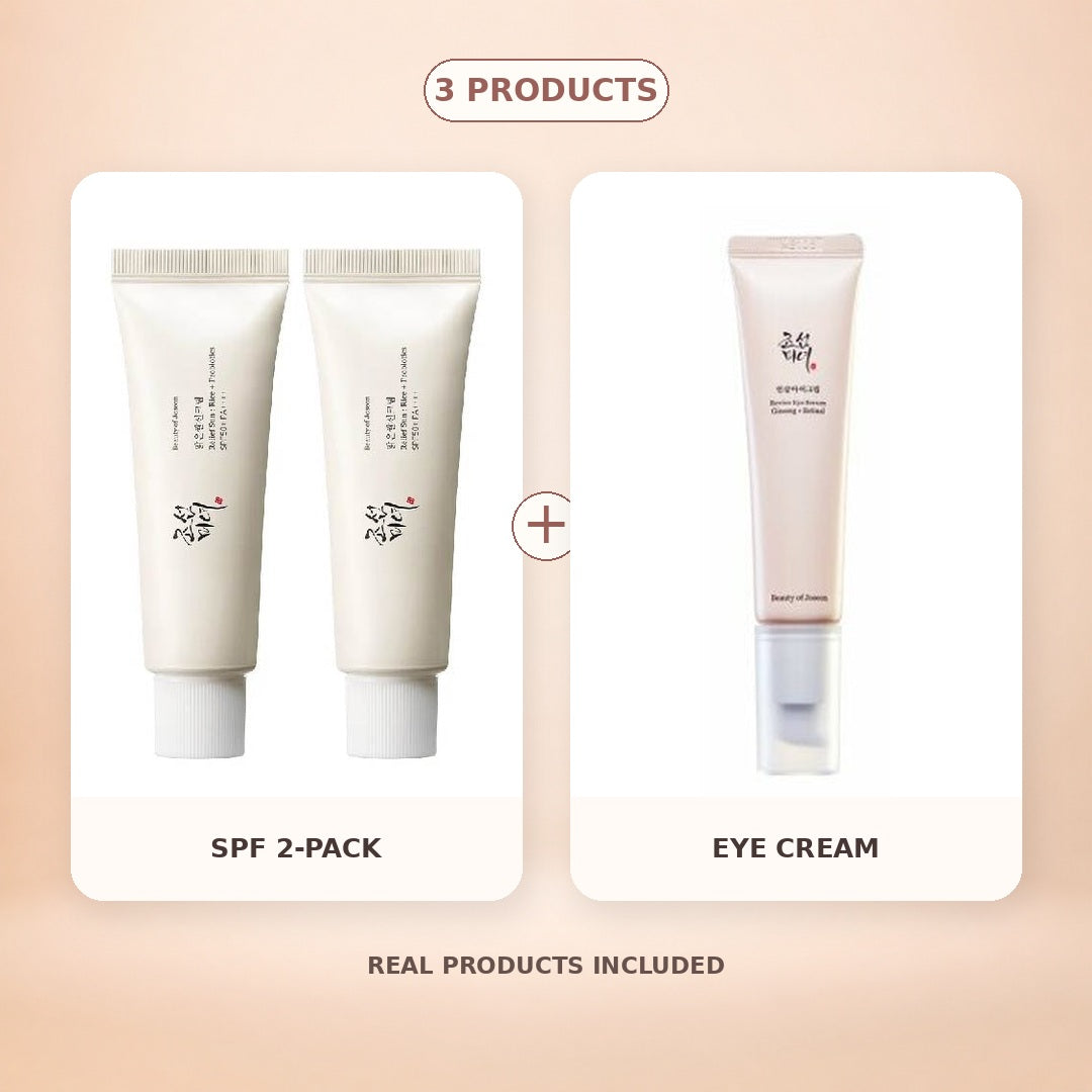 Beauty of Joseon SPF 2-Pack and Eye Cream Day and Night Set — 3 products