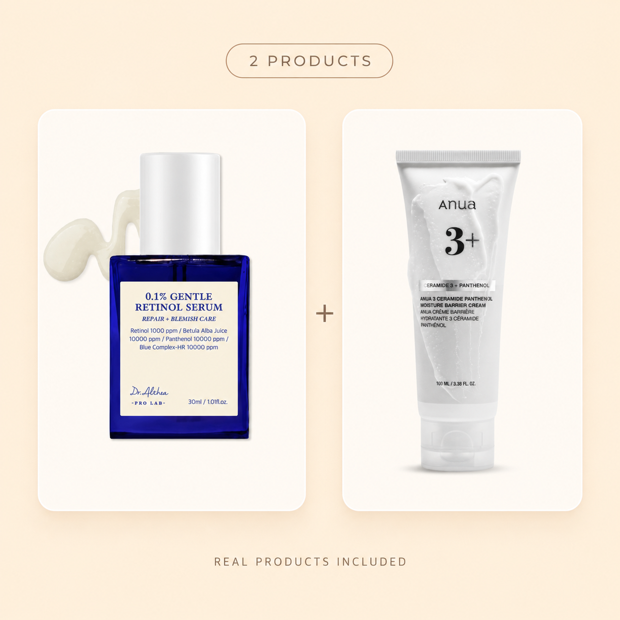 Beginner Retinol Recovery Duo with 2 included products