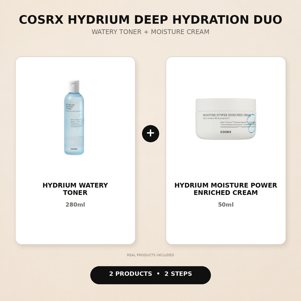 COSRX Hydrium Deep Hydration Duo with toner and cream