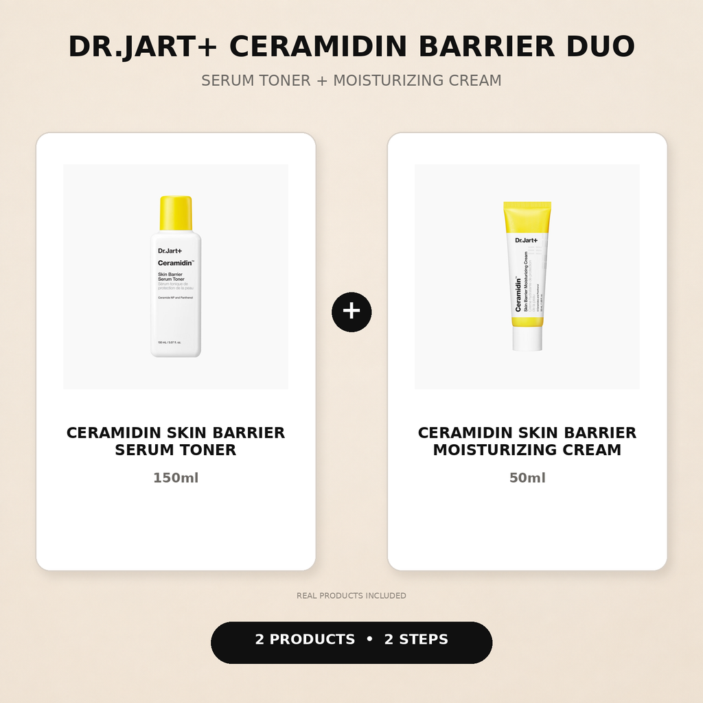 Dr.Jart Ceramidin Barrier Duo with serum toner and moisturizing cream