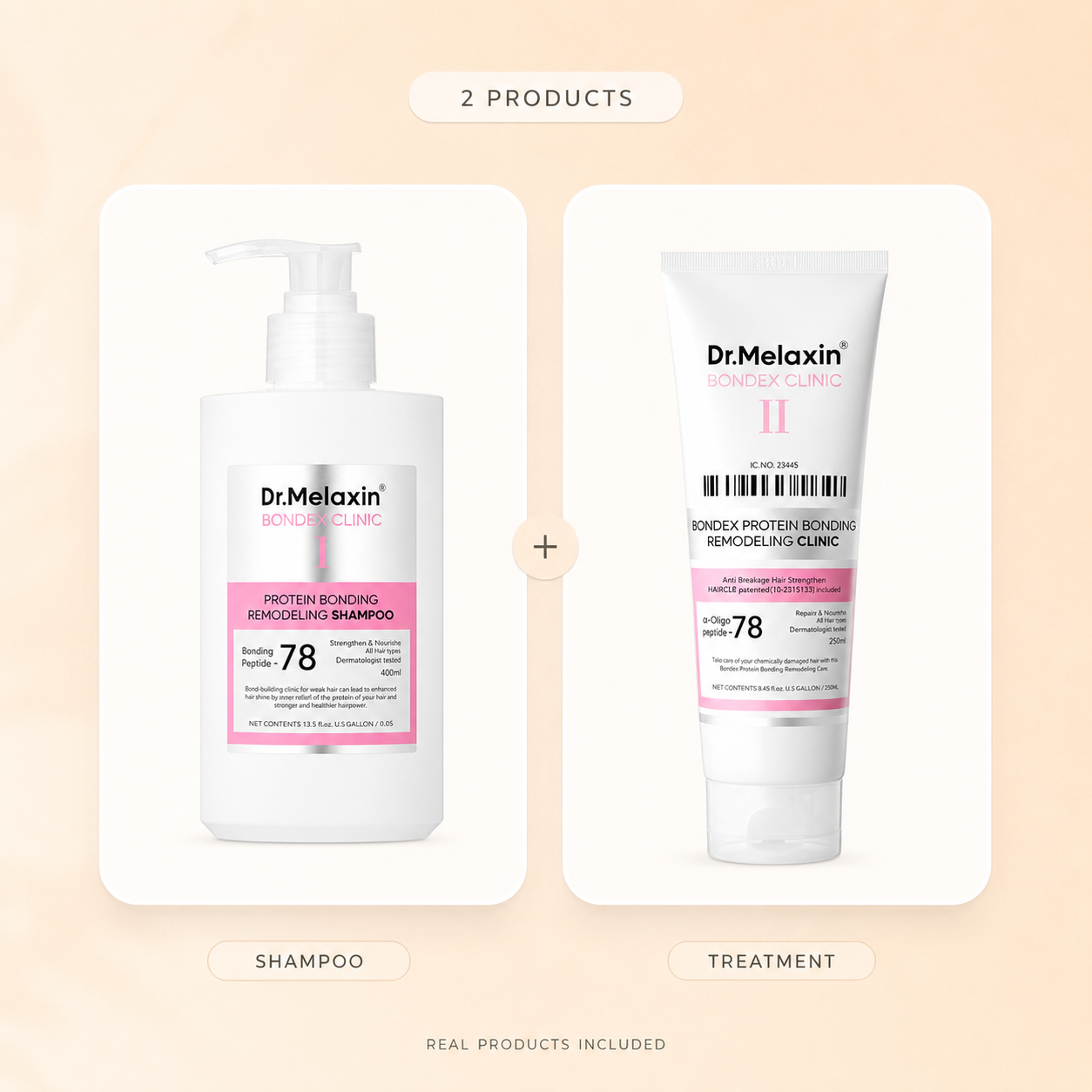 Dr.Melaxin Bondex Hair Repair Duo with shampoo and treatment
