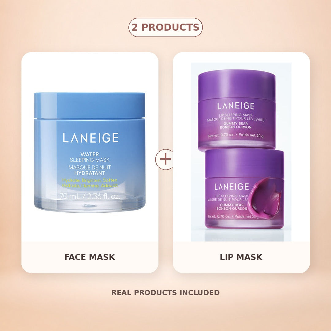 LANEIGE Face Mask and Lip Mask Overnight Duo — 2 products