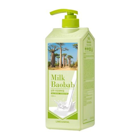 Milk Baobab Hair Shampoo 1000ml – Lime & Basil – Korean beauty product image 2
