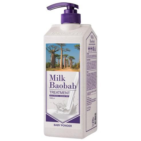 Milk Baobab Hair Treatment 1000ml – Baby Powder – Korean beauty product image 1