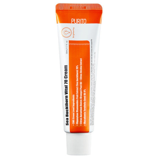 PURITO SEOUL Sea Buckthorn Vital 70 Cream 50ml – Korean beauty product image 2