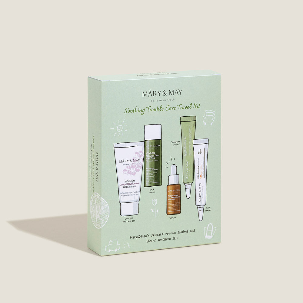 MARY & MAY Soothing Trouble Care Travel Kit – 5-Piece Routine — product image 1 of 7