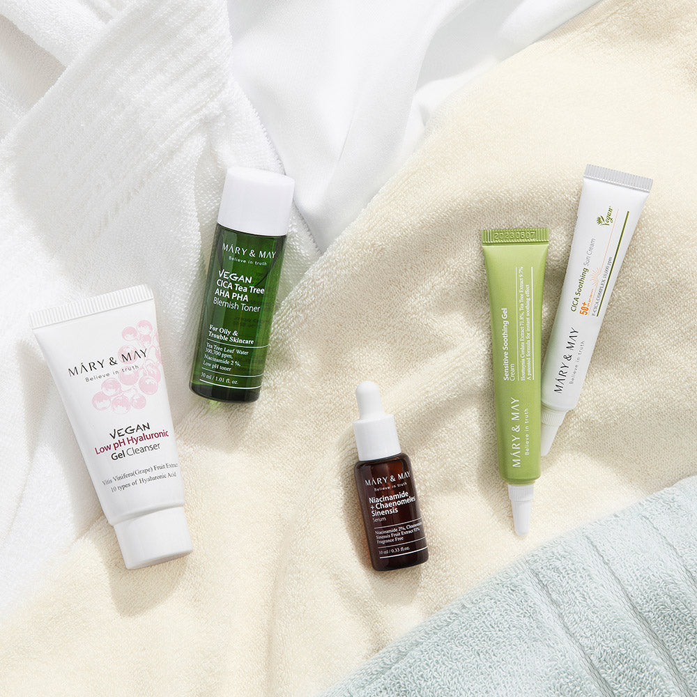 MARY & MAY Soothing Trouble Care Travel Kit – 5-Piece Routine — product image 5 of 7