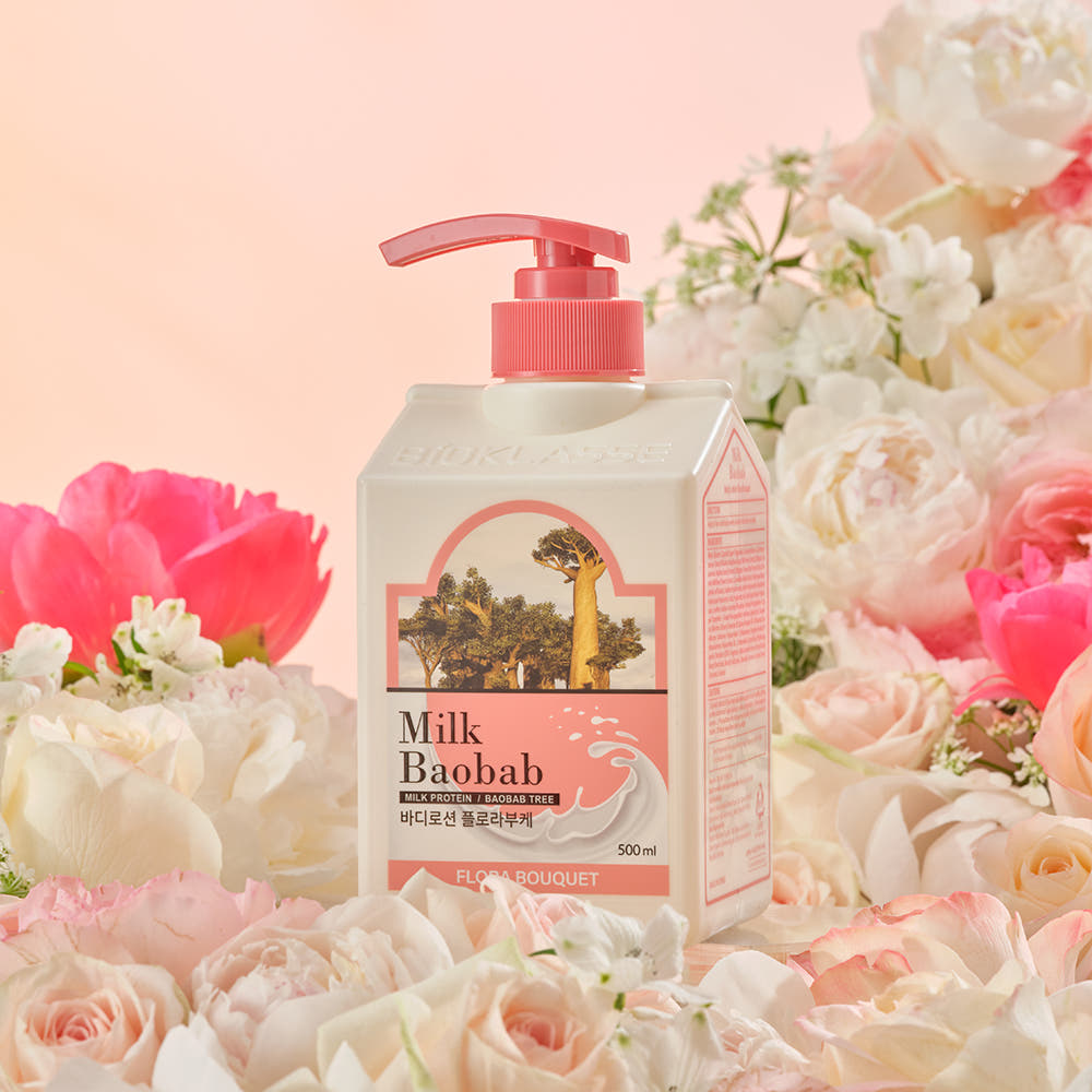 Milk Baobab Body Lotion 500ml – Flora Bouquet – Korean beauty product image 3