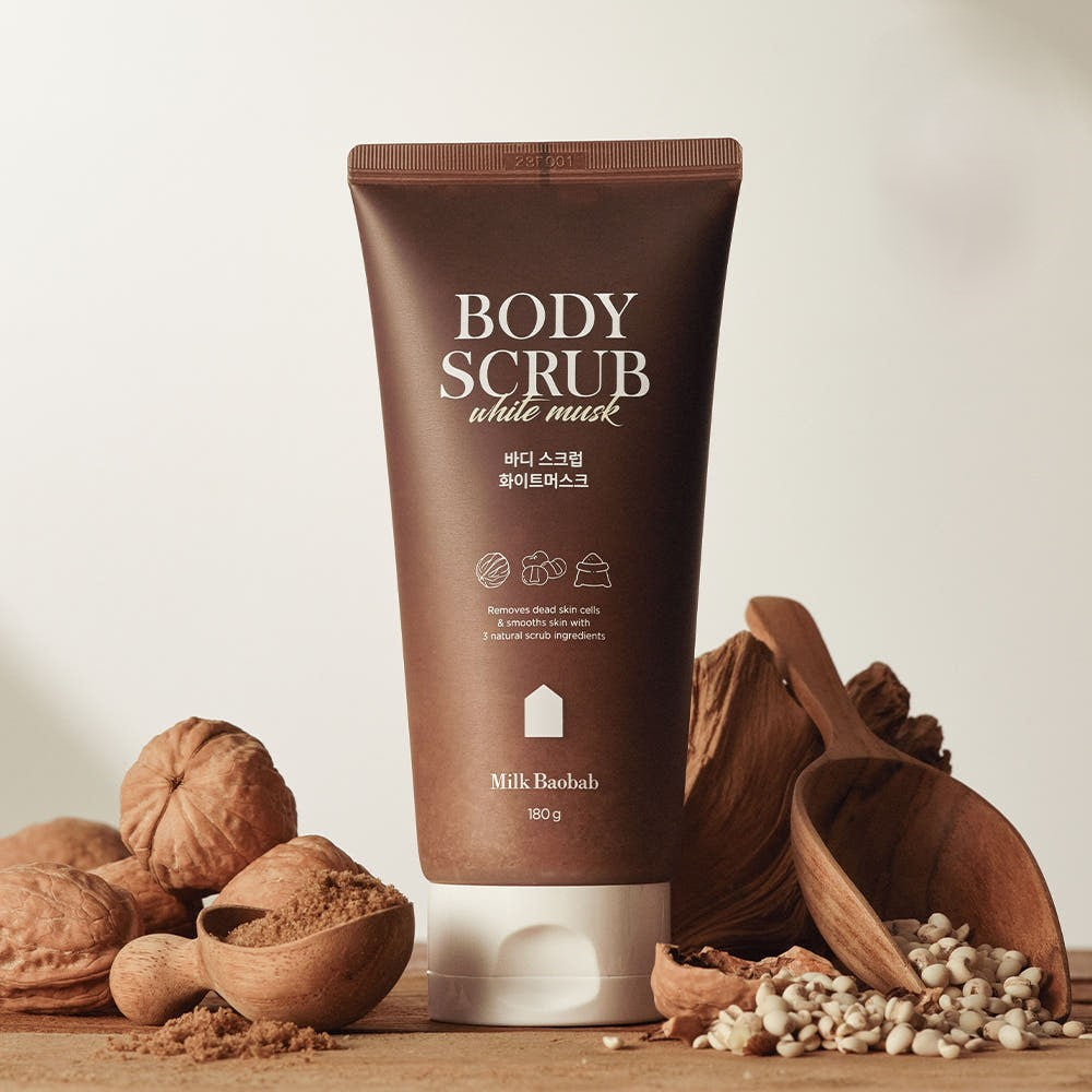 Milk Baobab Body Scrub 180g – Korean beauty product image 3
