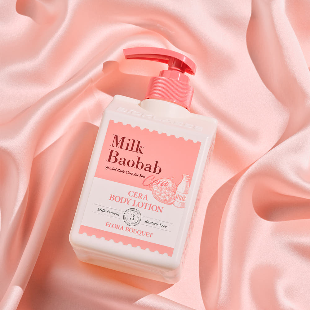 Milk Baobab CERA Body Lotion 600ml – Flora Bouquet – Korean beauty product image 3