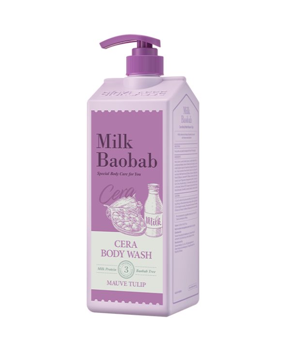 Milk Baobab CERA Body Wash 1200ml – Mauve Tulip – Korean beauty product image 2