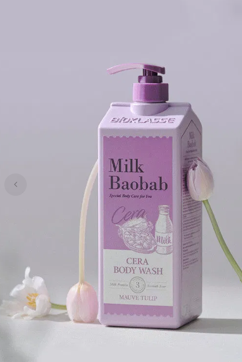 Milk Baobab CERA Body Wash 1200ml – Mauve Tulip – Korean beauty product image 3