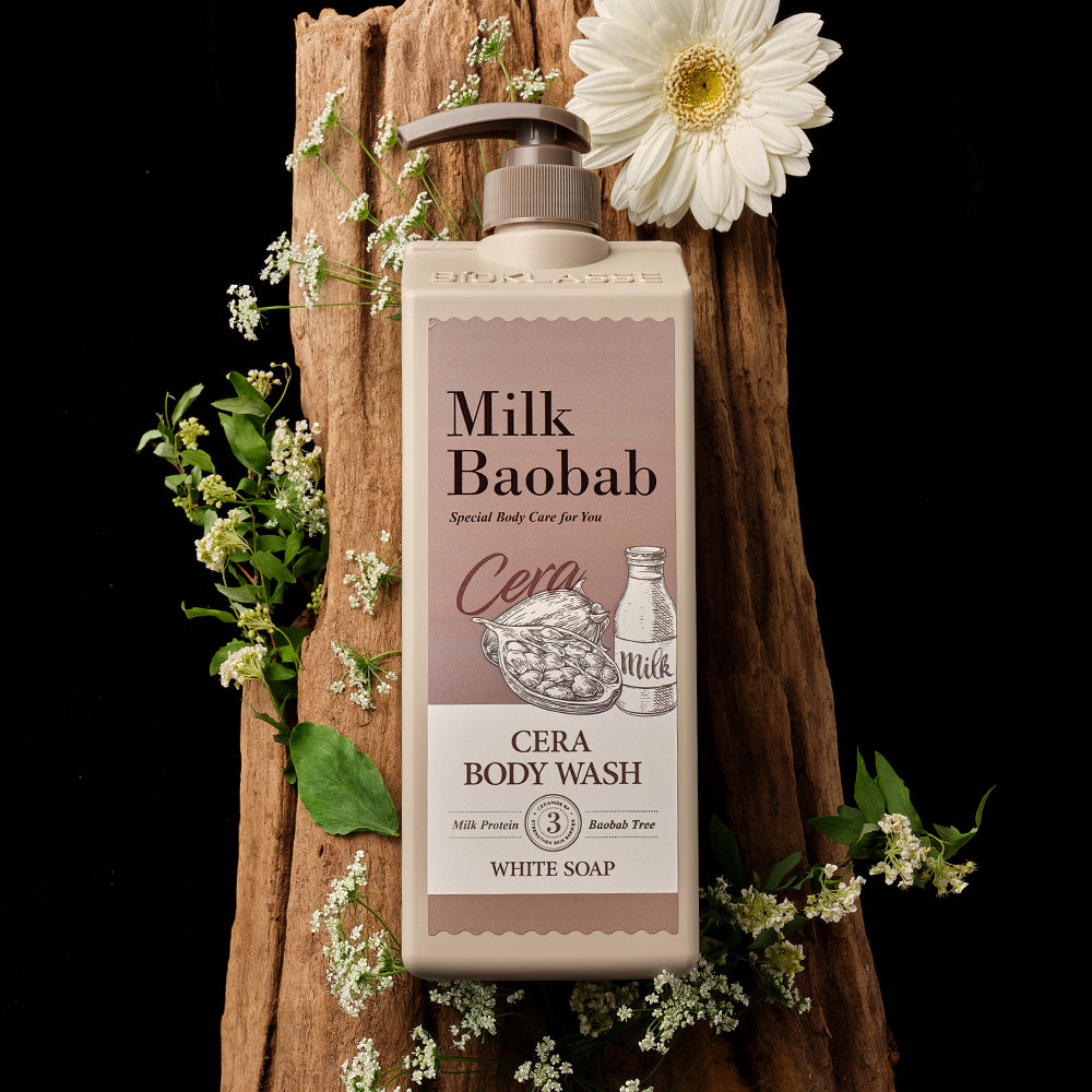 Milk Baobab CERA Body Wash 1200ml – White Soap – Korean beauty product image 3