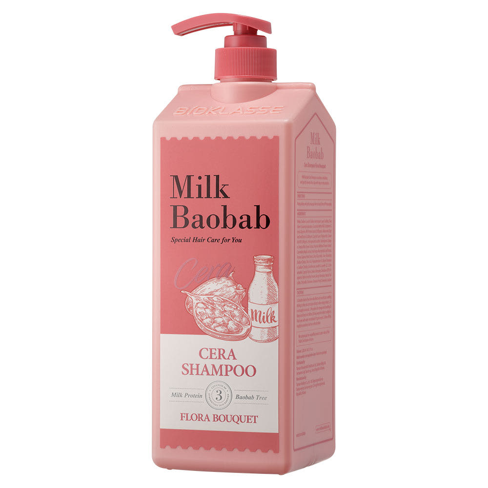 Milk Baobab CERA Hair Shampoo 1200ml – Flora Bouquet – Korean beauty product image 2