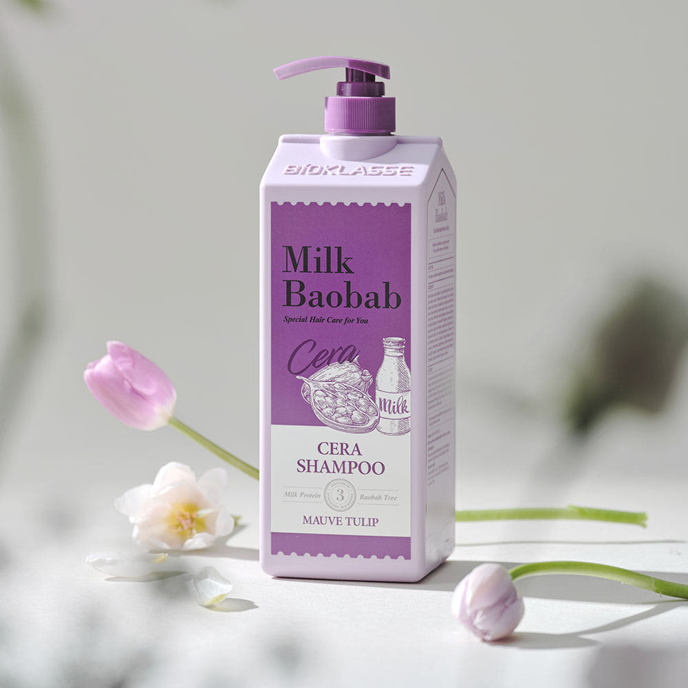 Milk Baobab CERA Hair Shampoo 1200ml – Mauve Tulip – Korean beauty product image 3