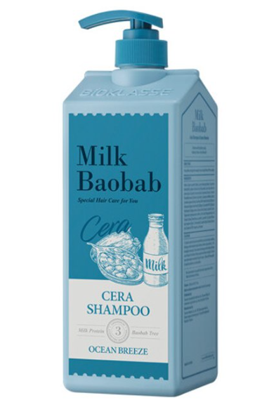 Milk Baobab CERA Hair Shampoo 1200ml – Ocean Breeze – Korean beauty product image 1