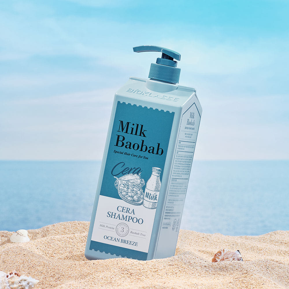 Milk Baobab CERA Hair Shampoo 1200ml – Ocean Breeze – Korean beauty product image 3