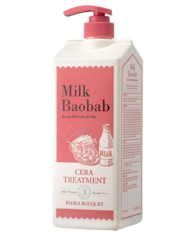 Milk Baobab CERA Hair Treatment 1200ml – Flora Bouquet – Korean beauty product image 1