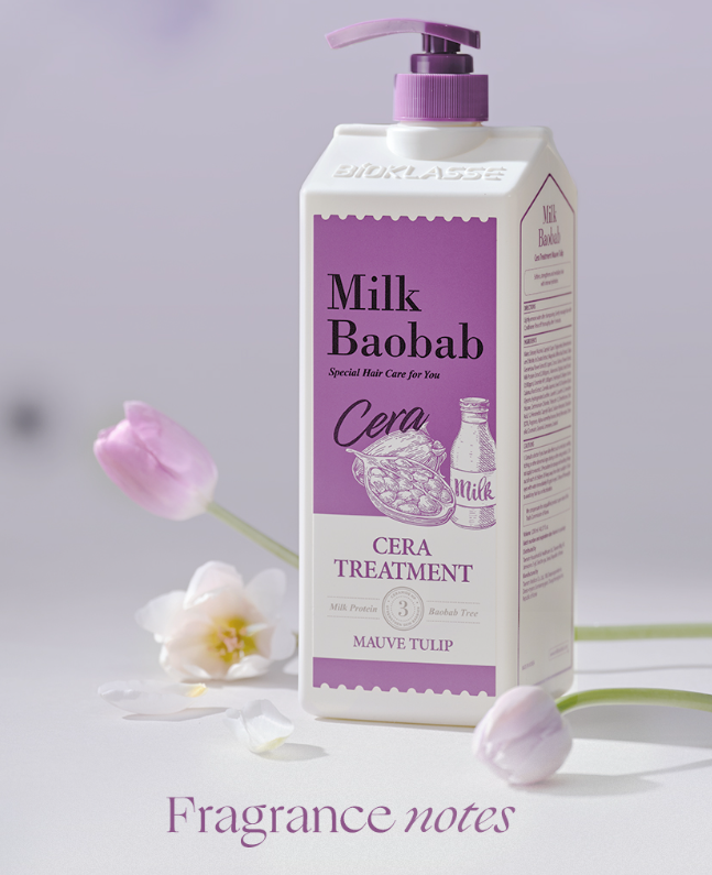 Milk Baobab CERA Hair Treatment 1200ml – Mauve Tulip – Korean beauty product image 3