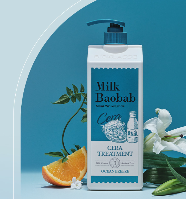 Milk Baobab CERA Hair Treatment 1200ml – Ocean Breeze – Korean beauty product image 3