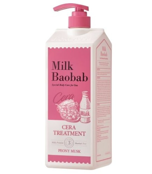 Milk Baobab CERA Hair Treatment 1200ml – Peony Musk – Korean beauty product image 2