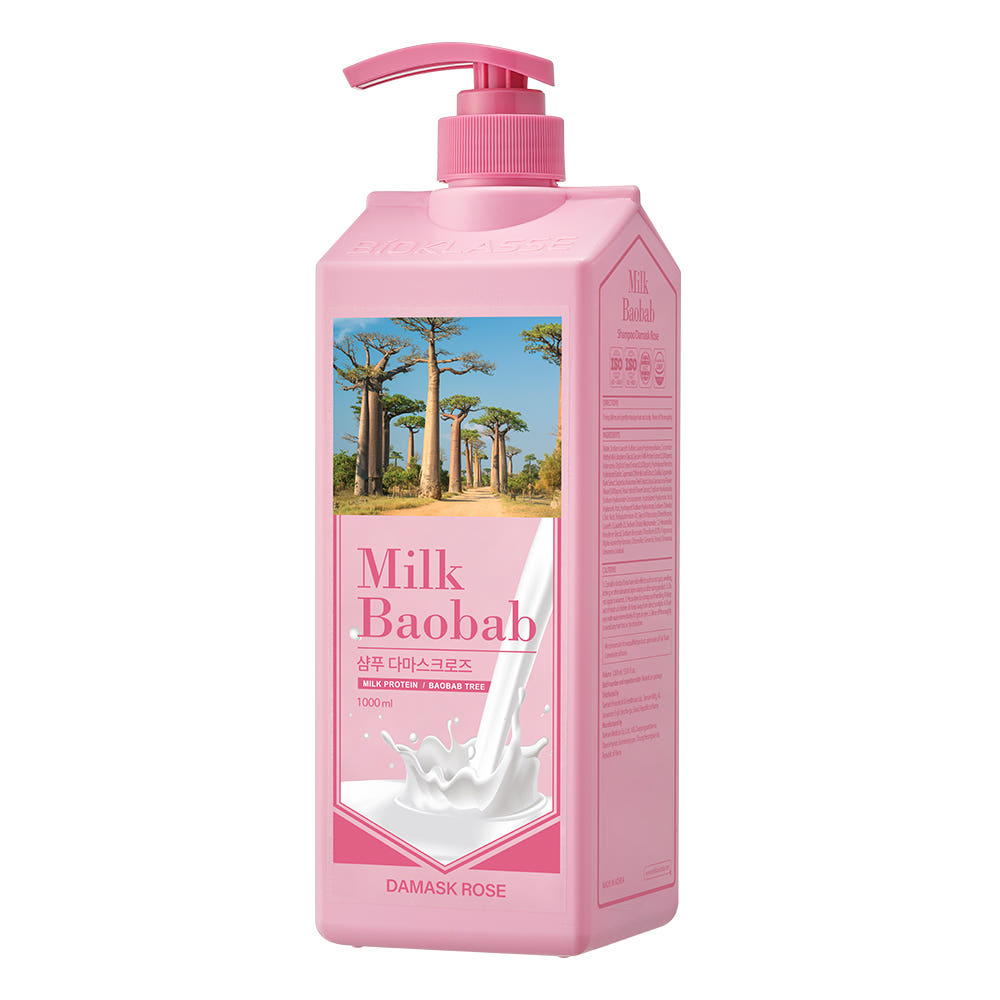 Milk Baobab Hair Shampoo 1000ml – Damask Rose – Korean beauty product image 2