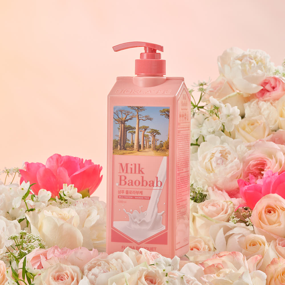 Milk Baobab Hair Shampoo 1000ml – Flora Bouquet – Korean beauty product image 3
