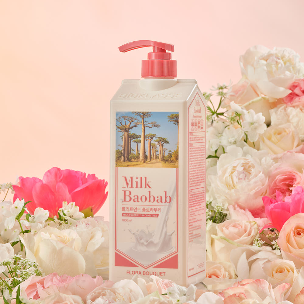 Milk Baobab Hair Treatment 1000ml – Flora Bouquet – Korean beauty product image 3