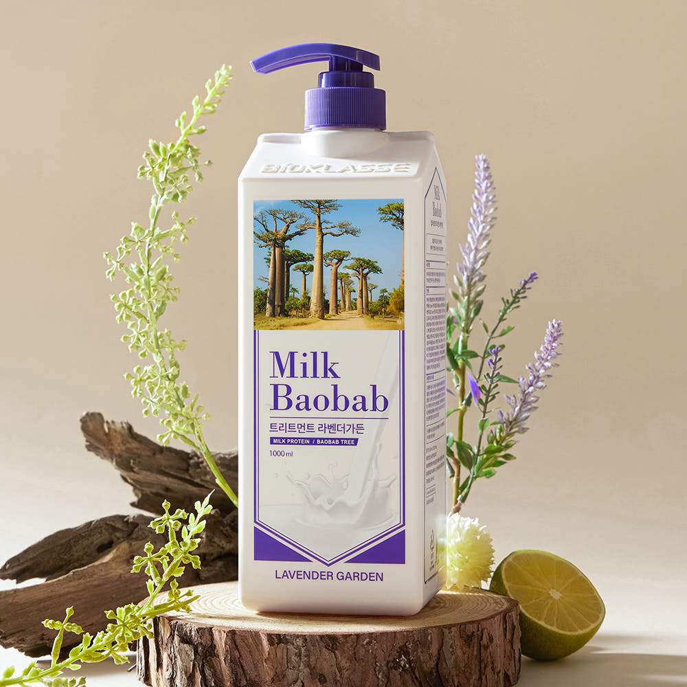 Milk Baobab Hair Treatment 1000ml – Lavender Garden – Korean beauty product image 3