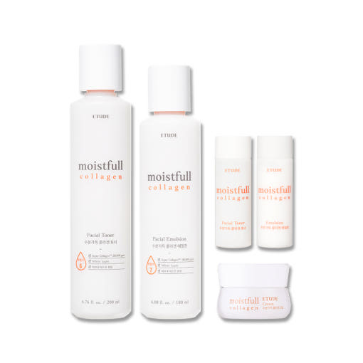 ETUDE Moistfull Collagen hydration routine contents