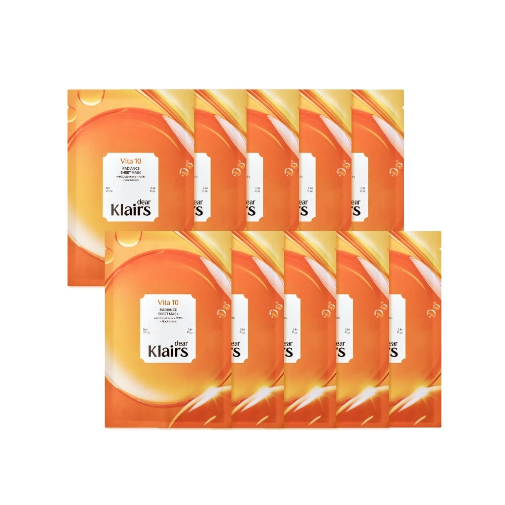 Dear, Klairs Vita 10 Radiance Sheet Mask – 10 Pack – Korean skincare product image 2