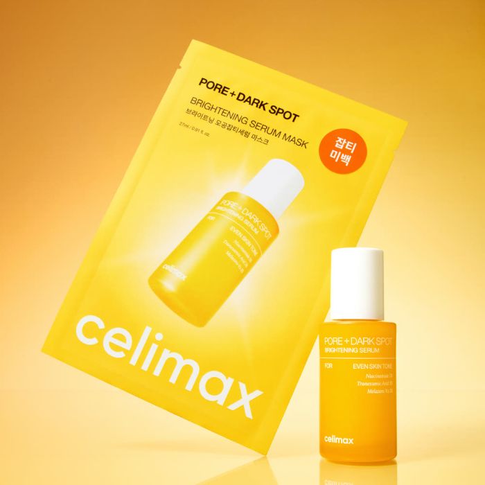 Celimax Pore+ Dark Spot Brightening Serum Mask 27ml 10-Pack product packaging