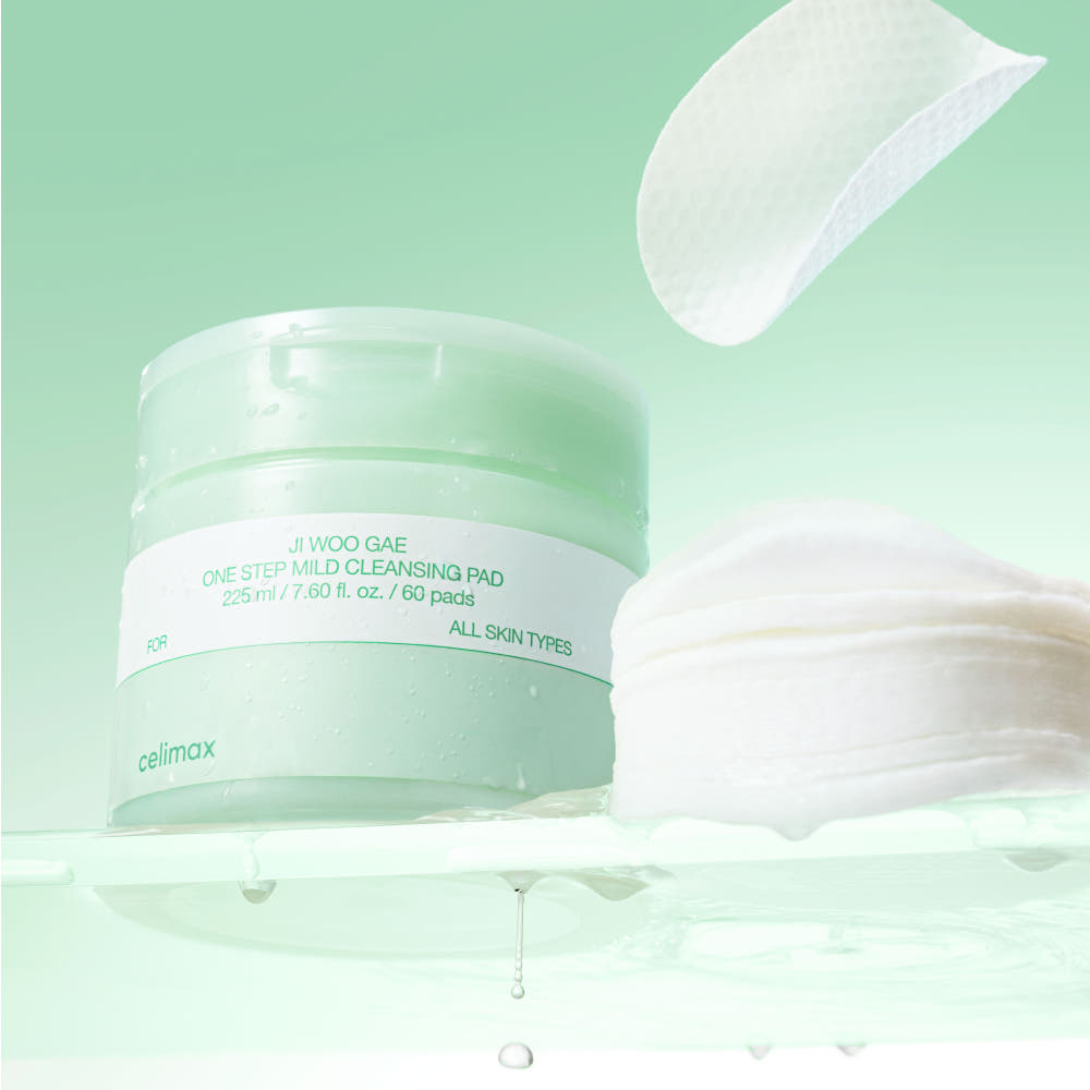 Celimax JI WOO GAE One Step Mild Cleansing Pad 60 Pads (225ml) product packaging