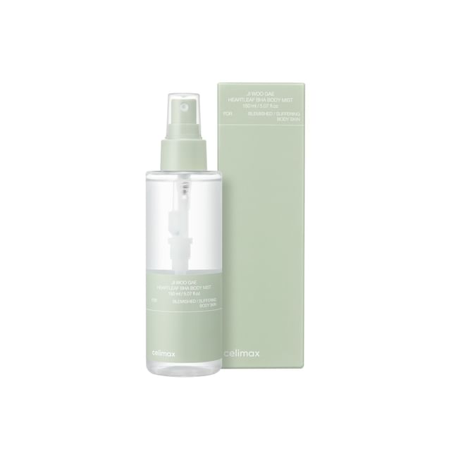 Celimax JI WOO GAE Heartleaf BHA Body Mist 150ml product packaging